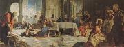 Jacopo Robusti Tintoretto The Washing of the Feet oil painting artist